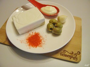 Плавленый сыр с чесноком "Мандаринки"