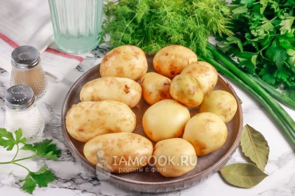 Картошка для окрошки в микроволновке